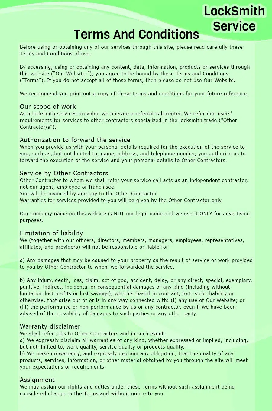 Brighton Locksmith Store, Brighton, CO 303-357-8341 - terms-ls